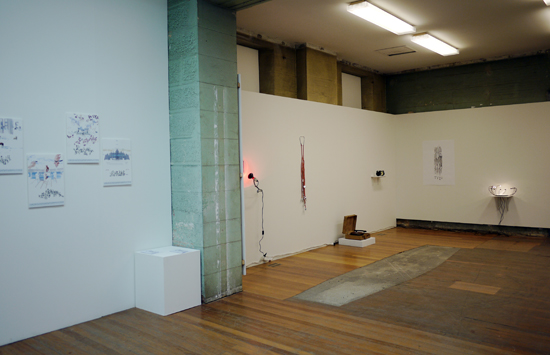 Mapping The Drowned World installation, Gosia Wlodarczak and Roy Ananda, October 2015.